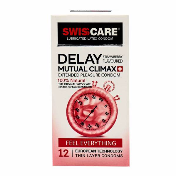 کاندوم مدل (Delay Mutual Climax) Swisscare بسته ۱۲ عددی